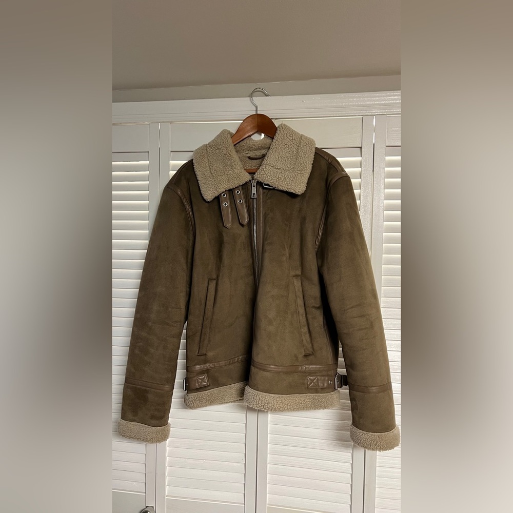 Zara men’s aviator jacket size large